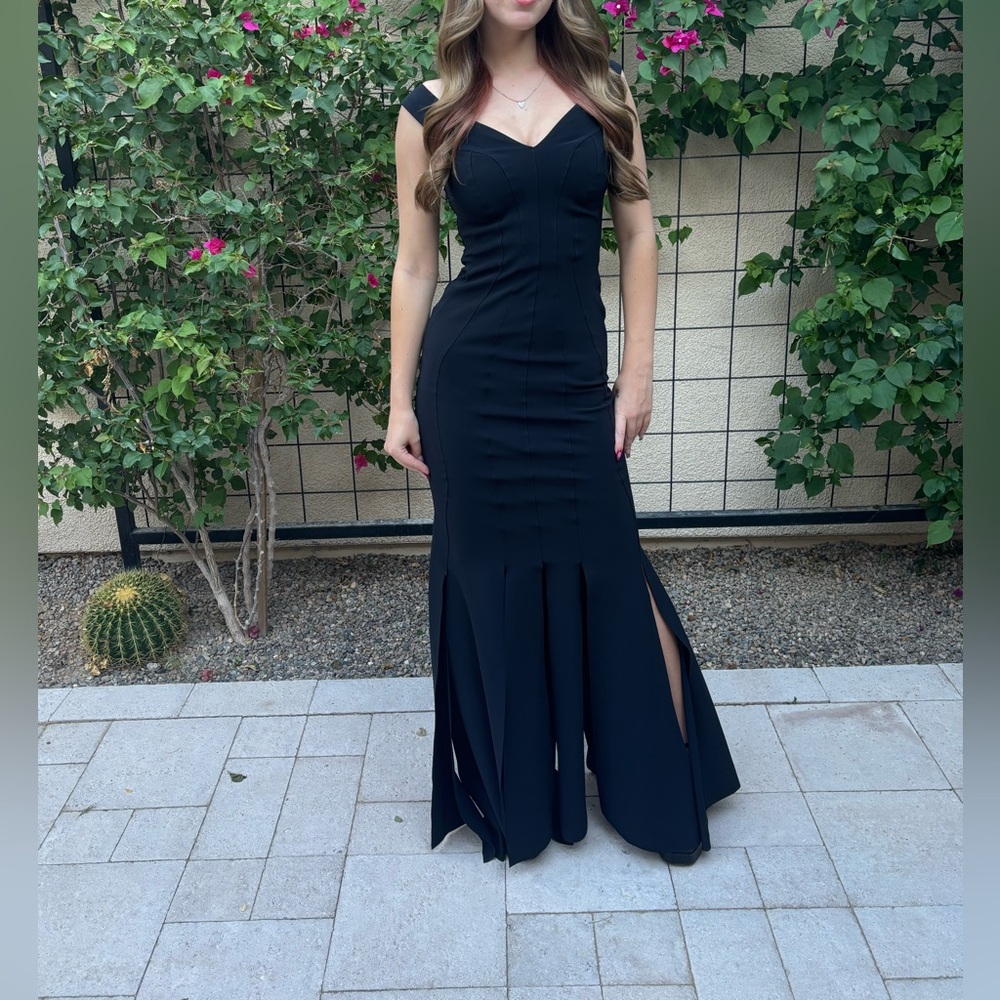 Chiara Boni La Petite Robe sleeveless black slit skirt maxi Dress, XS (38) - Picture 2 of 13